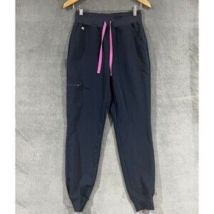 Figs Night Sky Zamora Jogger Scrub Pants Womens Blue Pink Size Small